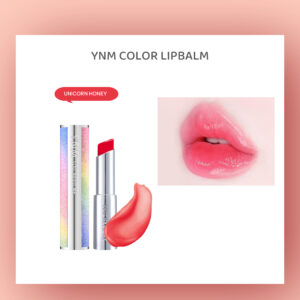 ynm color lipbalm orange red